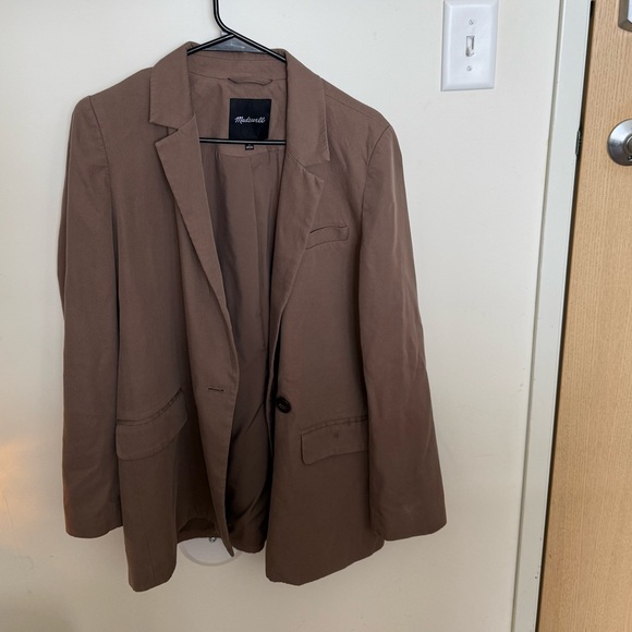 Madewell Taupe Notch-Lapel Blazer - Picture 3 of 3
